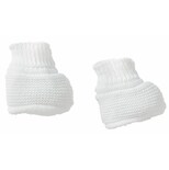 Chaussons maille blanc naissance