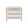 Chambre DUO Lit 70x140 Commode OCEANIA Neige THEO - 9