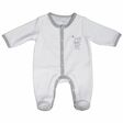 Pyjama velours blanc/ours naissance Céleste SAUTHON Baby déco - 3