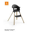 Chaise haute Clikk Black Natural STOKKE