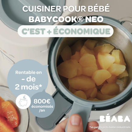 Babycook Néo Robot Cuiseur Bébé 6 en 1 Gris et Blanc BEABA - 10