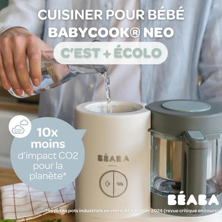 Babycook Néo Robot Cuiseur Bébé 6 en 1 Gris et Blanc BEABA - 9