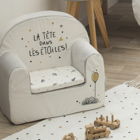Fauteuil Dehoussable Et Coussin Etoiles Filantes Vente En Ligne De Chambre Bebe Bebe9