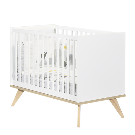 Lit bébé 60x120 cm Fanon Blanc BEBE9 CREATION, Vente en ligne de Lit bébé