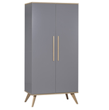 Armoire 2 portes Fanon Gris