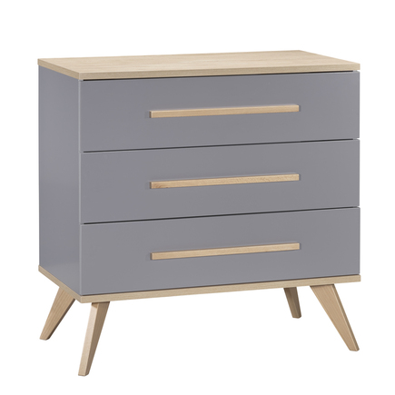 Commode 3 Tiroirs Fanon Gris Vente En Ligne De Chambre Bebe Bebe9