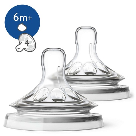Lot De 2 Tetines Natural 2 0 6 Mois Fente En Y Vente En Ligne De Repas Bebe9