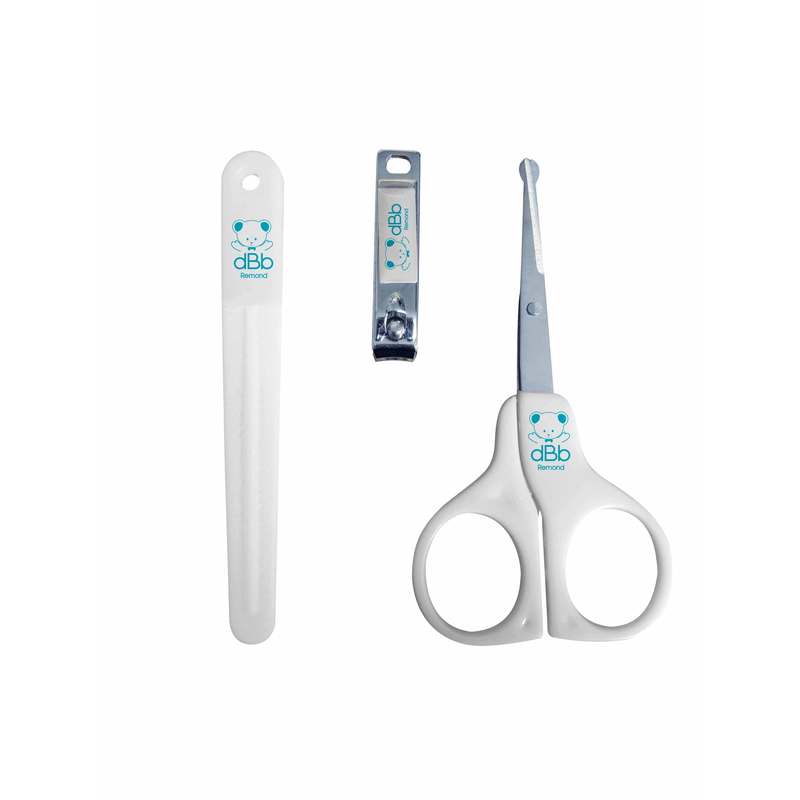 Set Manucure Bébé,Manucure Bébé Kit 4 en 1 avec Etui,Coupe-Ongles pour  Bébé,Ciseaux, Lime et Pince à Épiler,Manucure Bébé,Kit Soins Bébé,Bébé