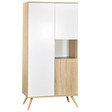 Chambre TRIO Lit 120x60 + Commode Bois + Armoire SEVENTIES SAUTHON - 6