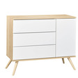 Chambre TRIO Lit 120x60 + Commode Blanche + Armoire SEVENTIES SAUTHON - 3