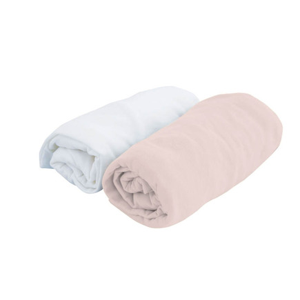 Lot De 2 Draps Housse 70x140 Cm Blanc Dragee Bebe9 Creation Vente En Ligne De Parure De Lit Bebe Bebe9