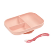 Set repas silicone compartimenté Pink BEABA - 3
