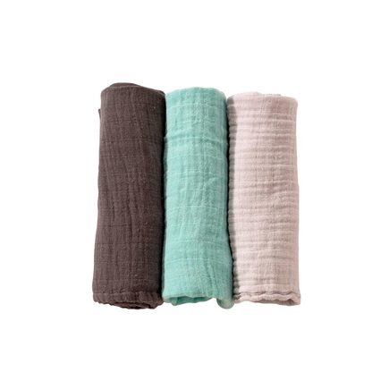 3 Langes Oeko Tex Mousseline Vert D Eau Gris Fonce Vente En Ligne De Linge De Lit Bebe Bebe9