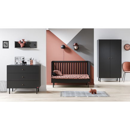 Chambre Trio Lit 70x140 Commode Armoire Cute Noir Vente En Ligne De Chambre Bebe Bebe9