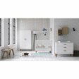 Chambre TRIO lit 70x140 commode armoire LOUNGE Blanc VOX