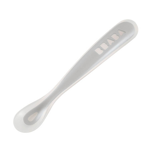 O'bébé - CUILLÈRE 1ER ÂGE SILICONE BÉABA Souple et