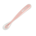 Cuillère silicone 1er âge Rose BEABA