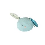 Coussin tête lapin bleu