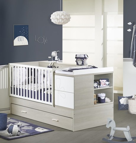 Lit Combine Evolutif 140x70 New Opale Avec Motifs Vente En Ligne De Chambre Bebe Bebe9