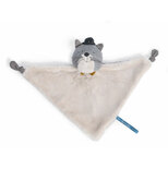 MOULIN ROTY Doudou chat gris Fernand Les Moustaches