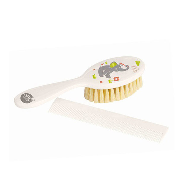 Brosse et peigne décor "Éléphant" DBB