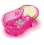 Baignoire 0 6 mois transat intégré Eléphant rose