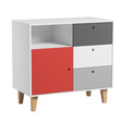 Chambre CONCEPT lit 60x120+commode+armoire Rouge VOX - 7