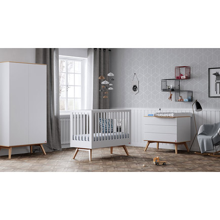 Lit 60X120 NatureBaby Blanc/Bois VOX - 2