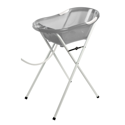 Baignoire bébé grise + pied blanc tuyau évacuation DBB, Vente en ligne de Baignoire  bébé