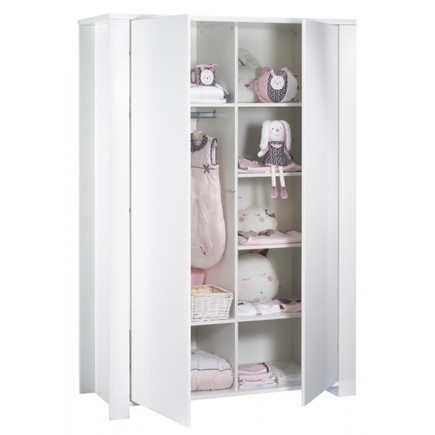 Chambre Lit 120x60 commode armoire LOFT Blanc SAUTHON - 4