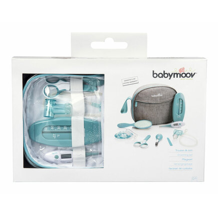 Babymoov Trousse de Soin Bébé Compact 9 Accessoires Inclus - Aqua