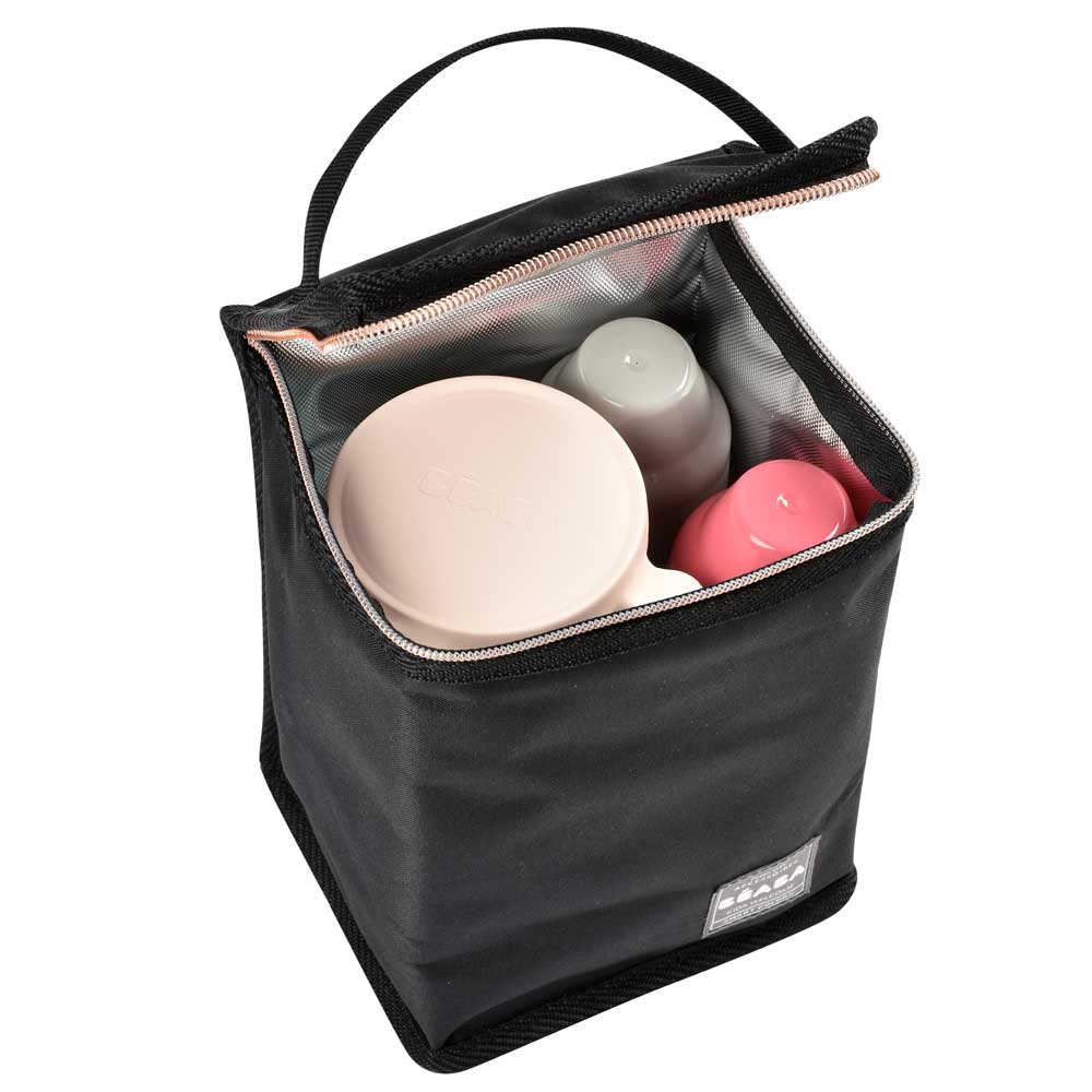 Pochette Repas Isotherme Noir Rose Vente En Ligne De Repas Bebe9