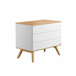 MUSTERKIND® Commode à langer pour poupée Viola bois naturel/blanc