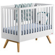 Lit 60X120 NatureBaby Blanc/Bois VOX