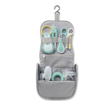 Trousse De Toilette Nomade Grise 9 Accessoires Vente En Ligne De Toilette Bebe Bebe9