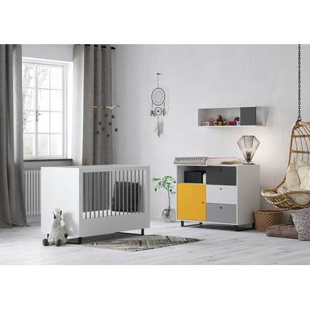 Chambre DUO CONCEPT lit 60x120+commode Safran VOX - 2