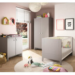 Chambre GUIMAUVE lit 70x140 + Commode + Armoire