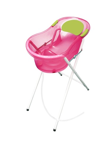 Baignoire 0-6 mois rose + pied tuyau évacuation DBB, Vente en ligne de Baignoire  bébé