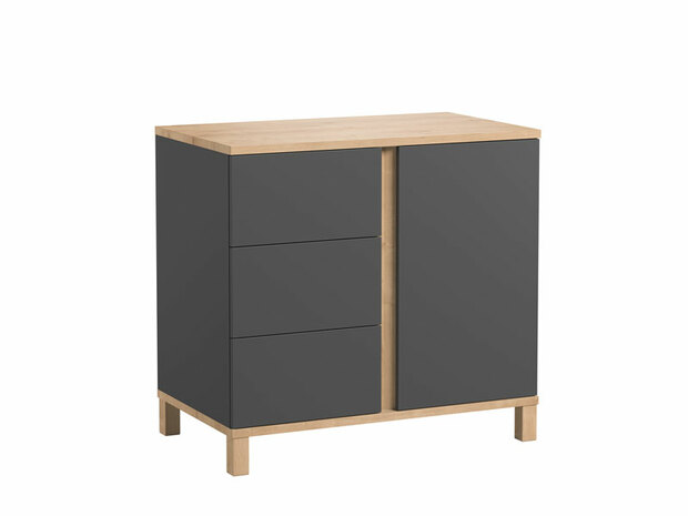 Commode ALTITUDE Graphite/Bois VOX