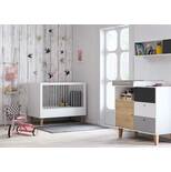 Chambre DUO CONCEPT lit 60x120+commode bois OAK