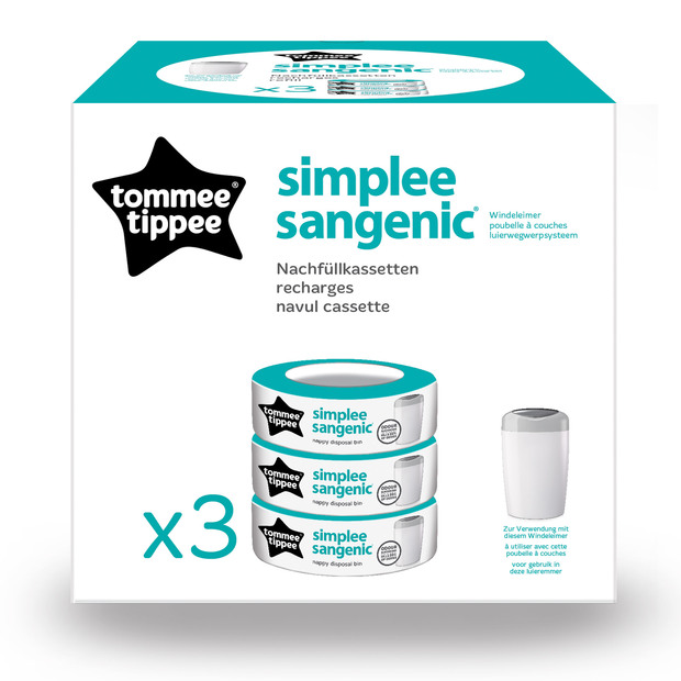 Recharges poubelle SIMPLEE x3 TOMMEETIPPEE, Vente en ligne de Couche et  accessoires