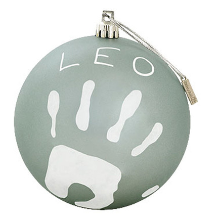 Boule de Noël personnalisable Argent BABY ART