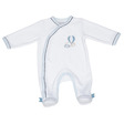 Pyjama Velours Blanc/Bleu 1 mois NEW LAZARE SAUTHON Baby déco