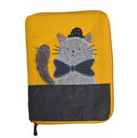 MOULIN ROTY Protège carnet de santé chat gris Les Moustaches