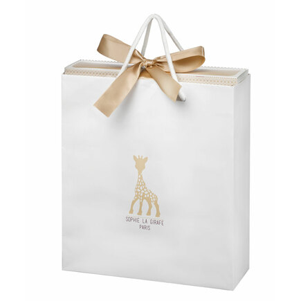 Coffret cadeau Sophie la Girafe en corbeille, 4 accessoires pour bébé