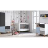 Chambre CONCEPT lit 60x120+commode+armoire Bleu