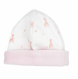 Bonnet 0/1 Mois Sophie La Girafe Rose