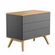 Commode NatureBaby Graphite/Bois VOX