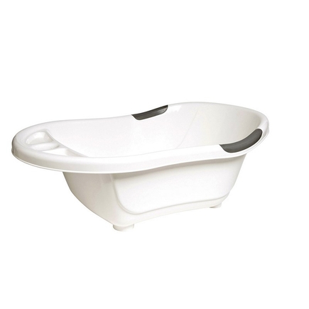 Baignoire 0-6 mois blanche + pied tuyau évacuation DBB - 3