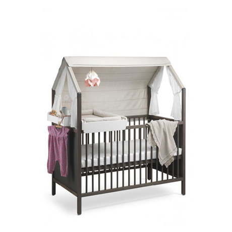 lit home™ stokke gris vente en ligne de chambre bébé  bébé9